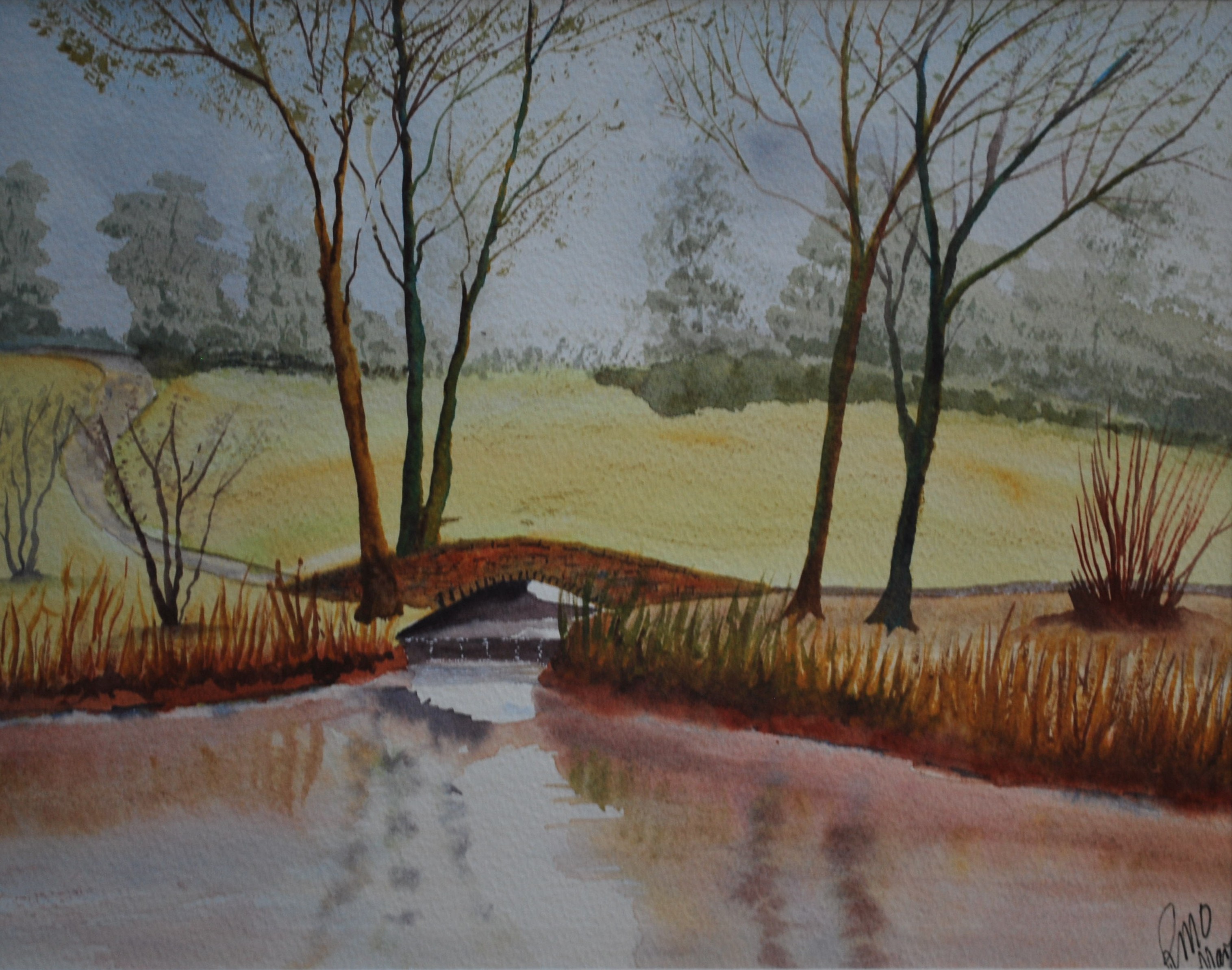 Small bridge over a stream