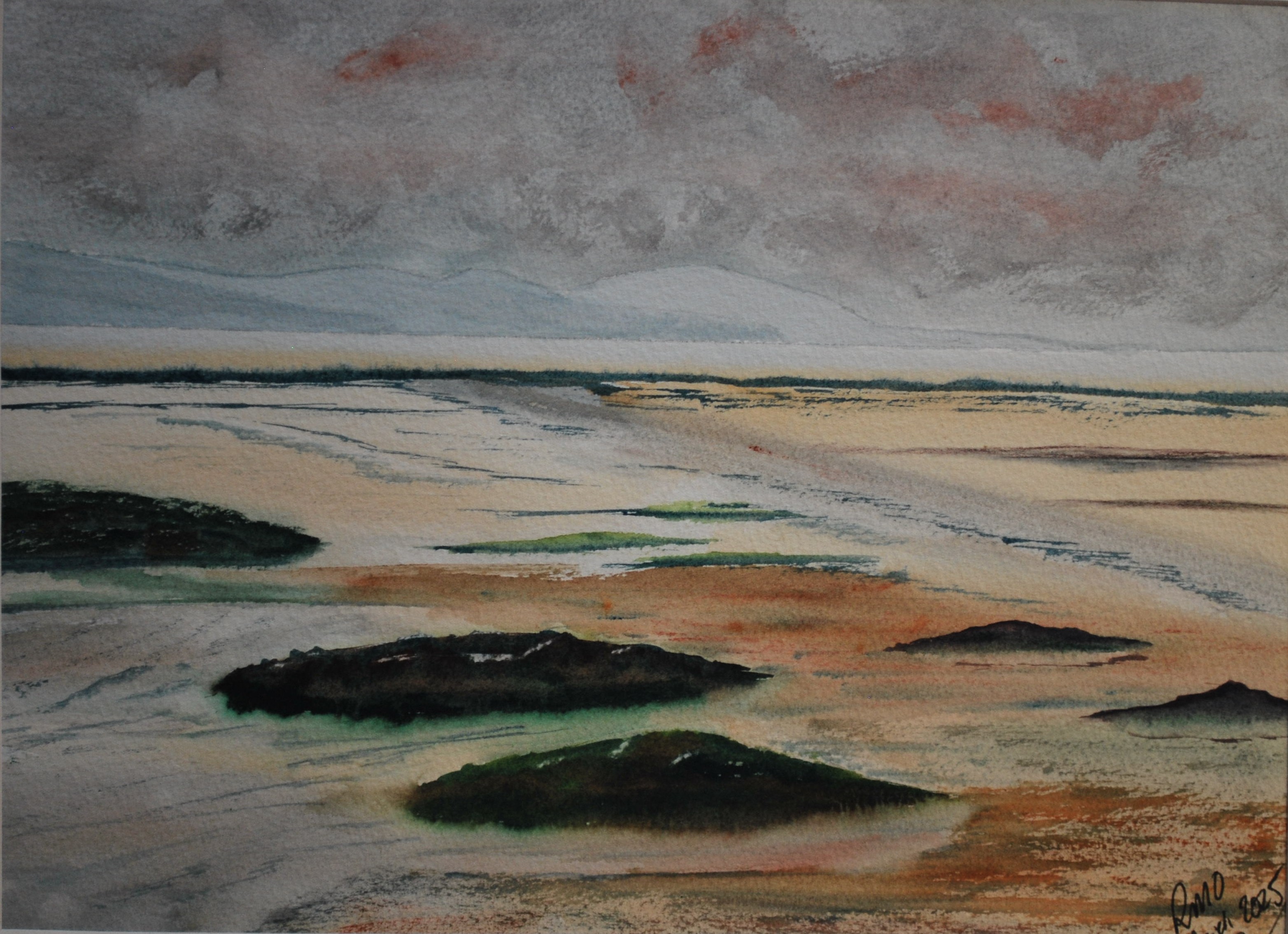 Looking out over the sandbanks